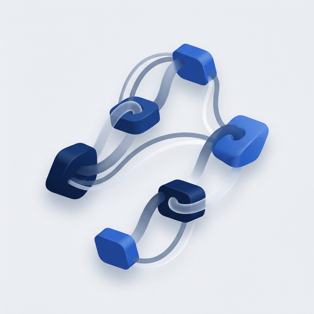 Blockchain network visual